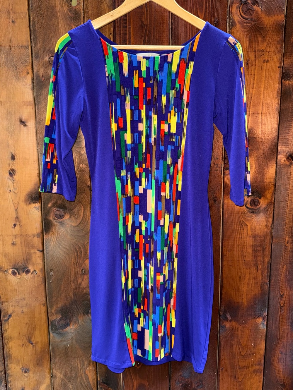 Cobalt Blue Geometric Dress Size S